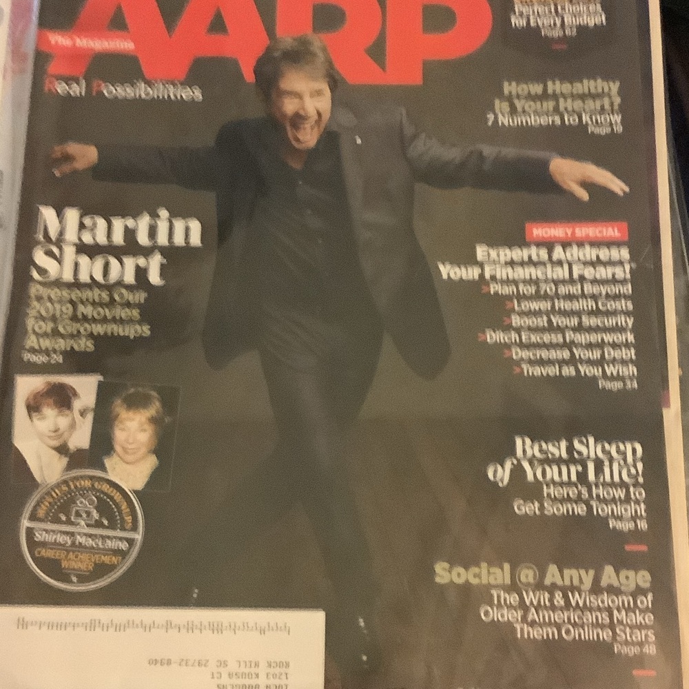 AARP Magazine Featuring Martin Short